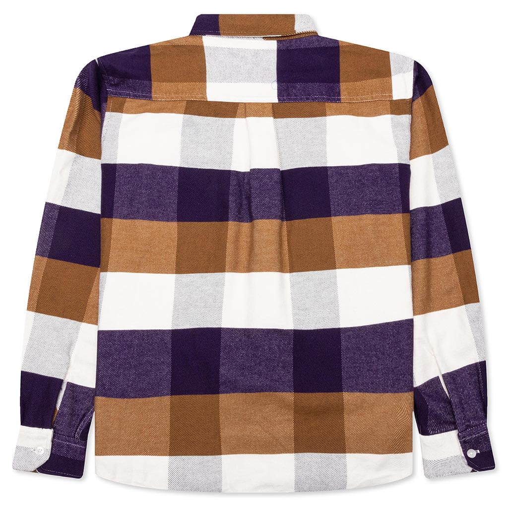 Lyman L S Shirt Lyman Check Cassis