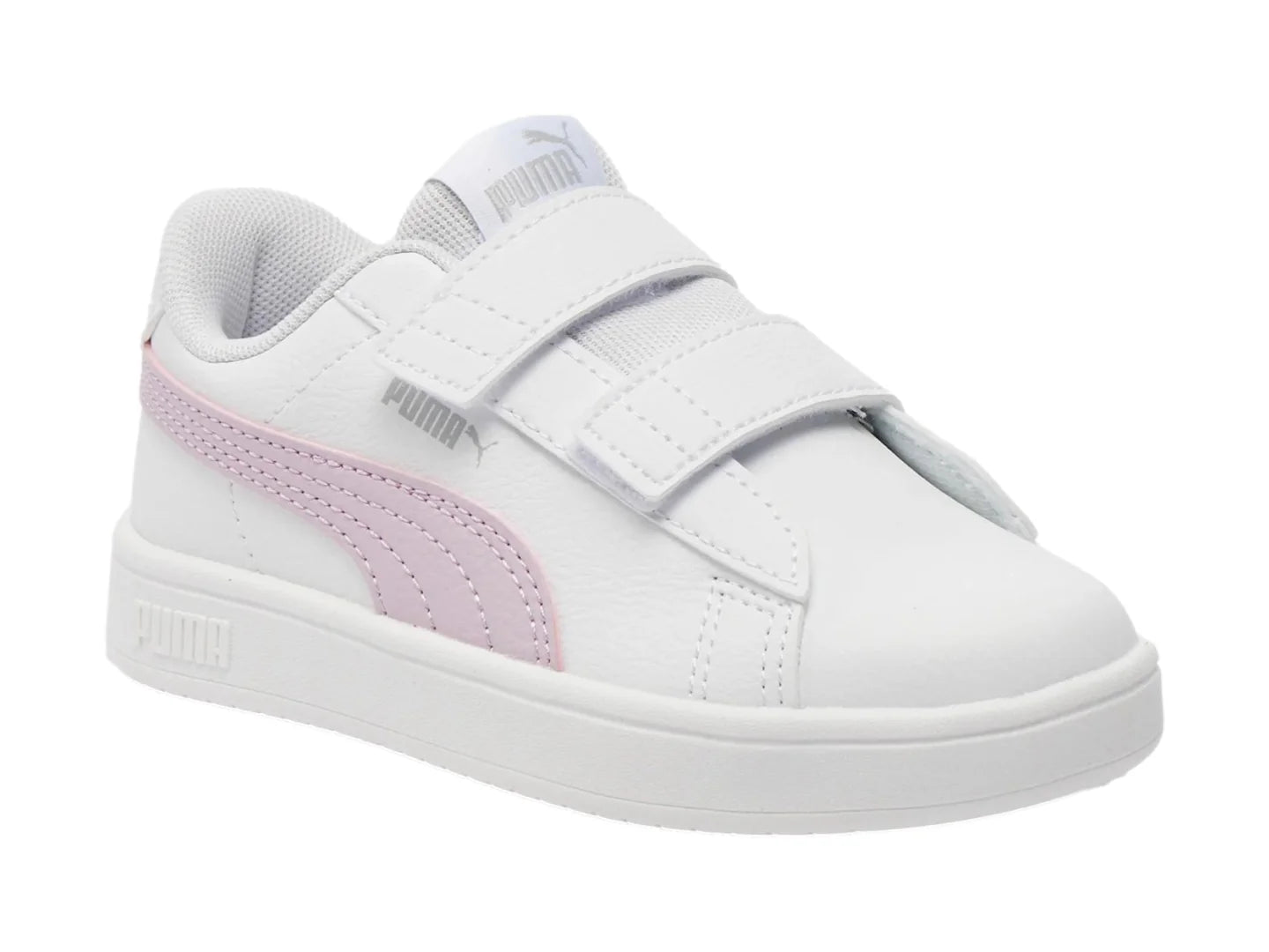 Tenis PUMA Rickie Classic Blanco y Morado para Niña