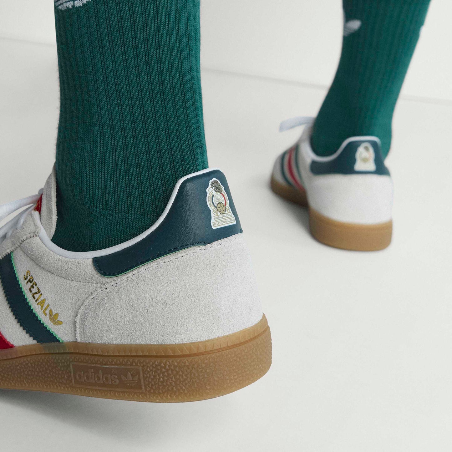 adidas Mexico Handball Spezial Shoes White Scarlet