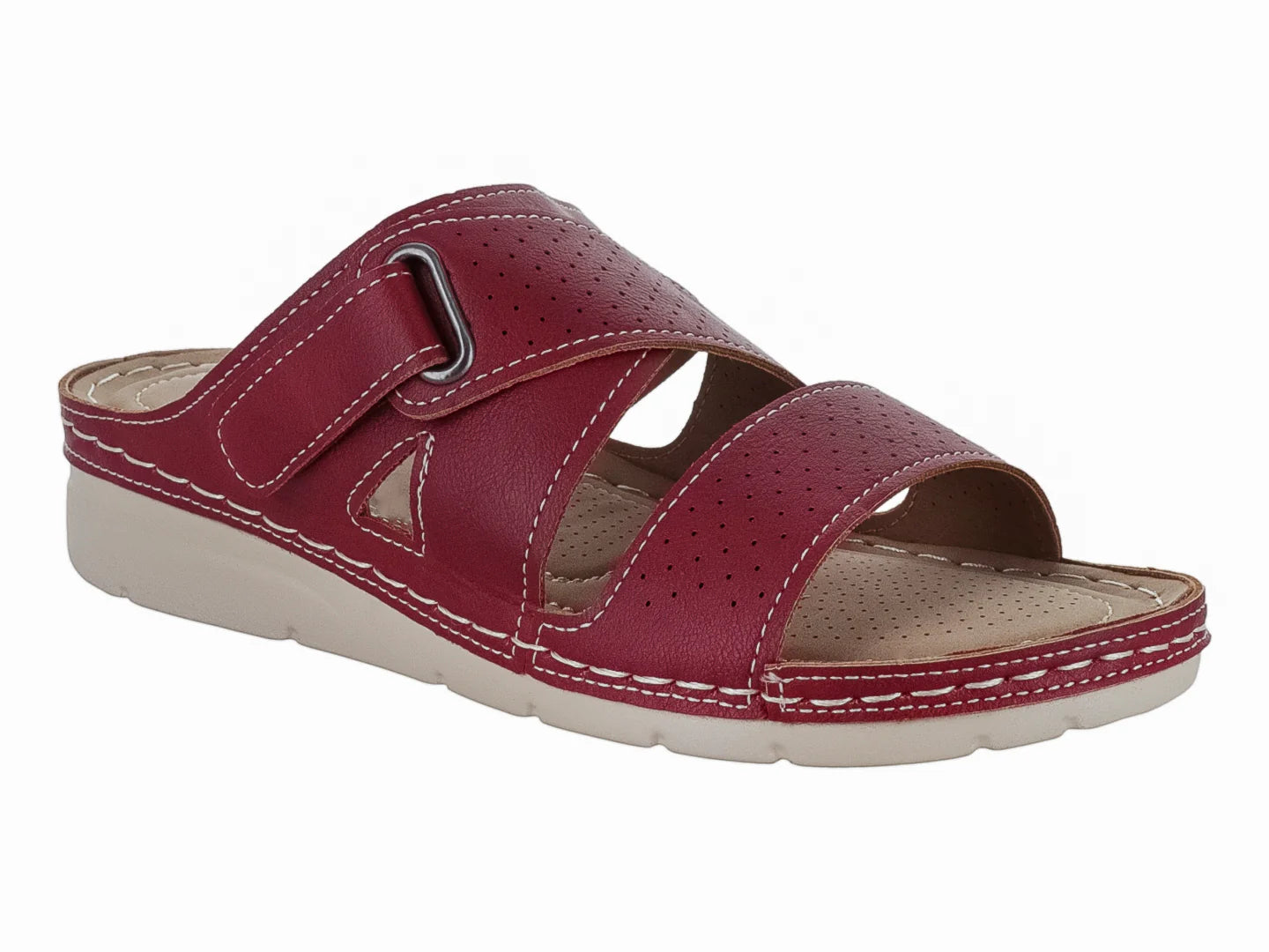 Sandalias Comfort Fit Color Rojo para Mujer