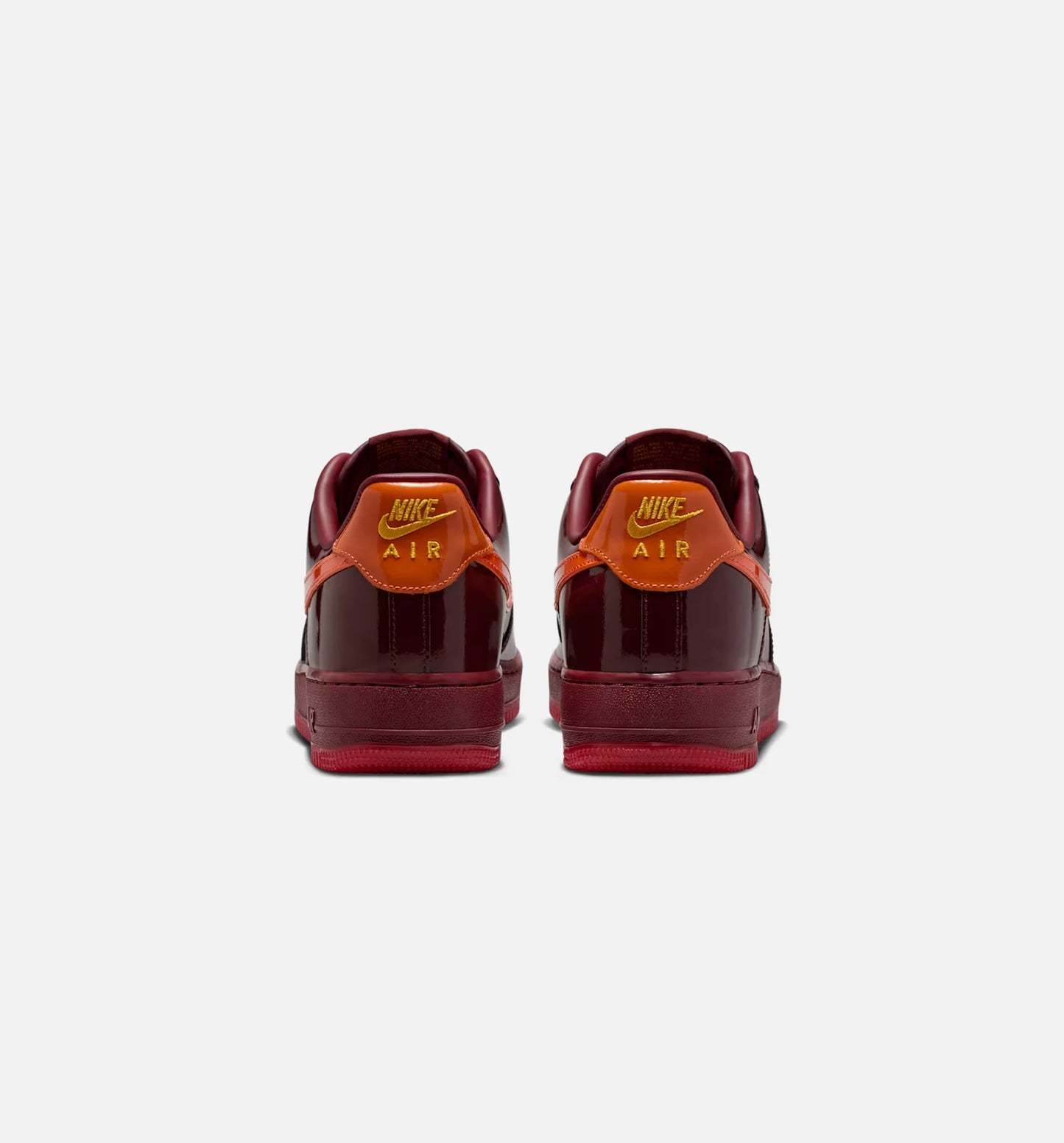 Air Force 1 Low Dark Team Red and Safety Orange Mens Lifestyle Shoe Dark Team Red University Gold Safety Orange Challenge Red
