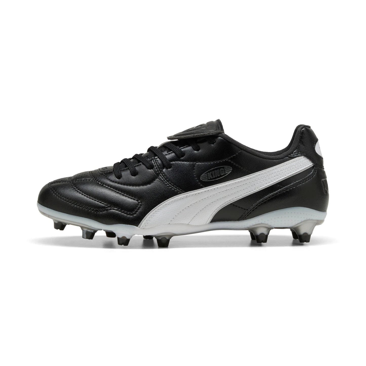 PUMA King Liga FG AG Firm Multi Ground Soccer Cleats Black White
