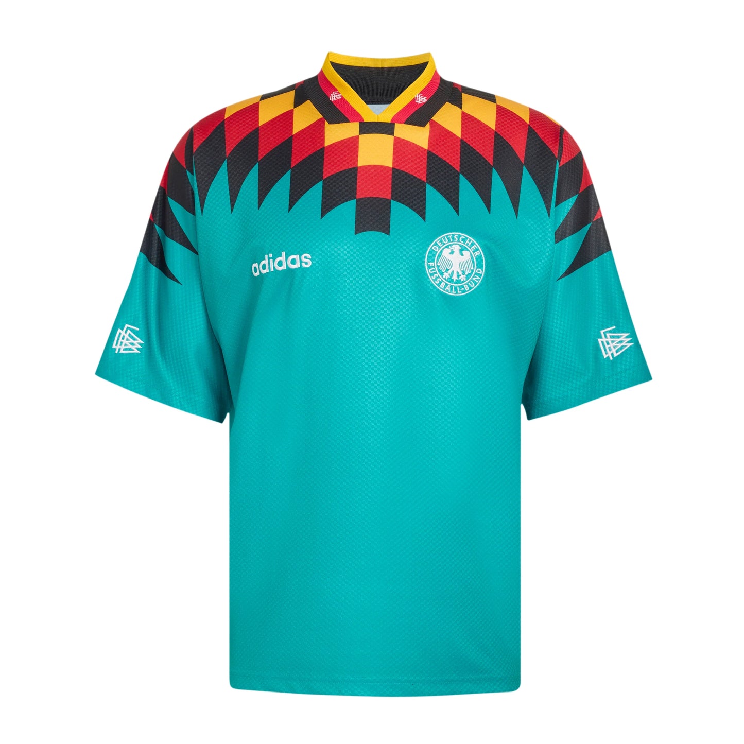 adidas Germany Away 1994 Mens Soccer Jersey Green Black Red