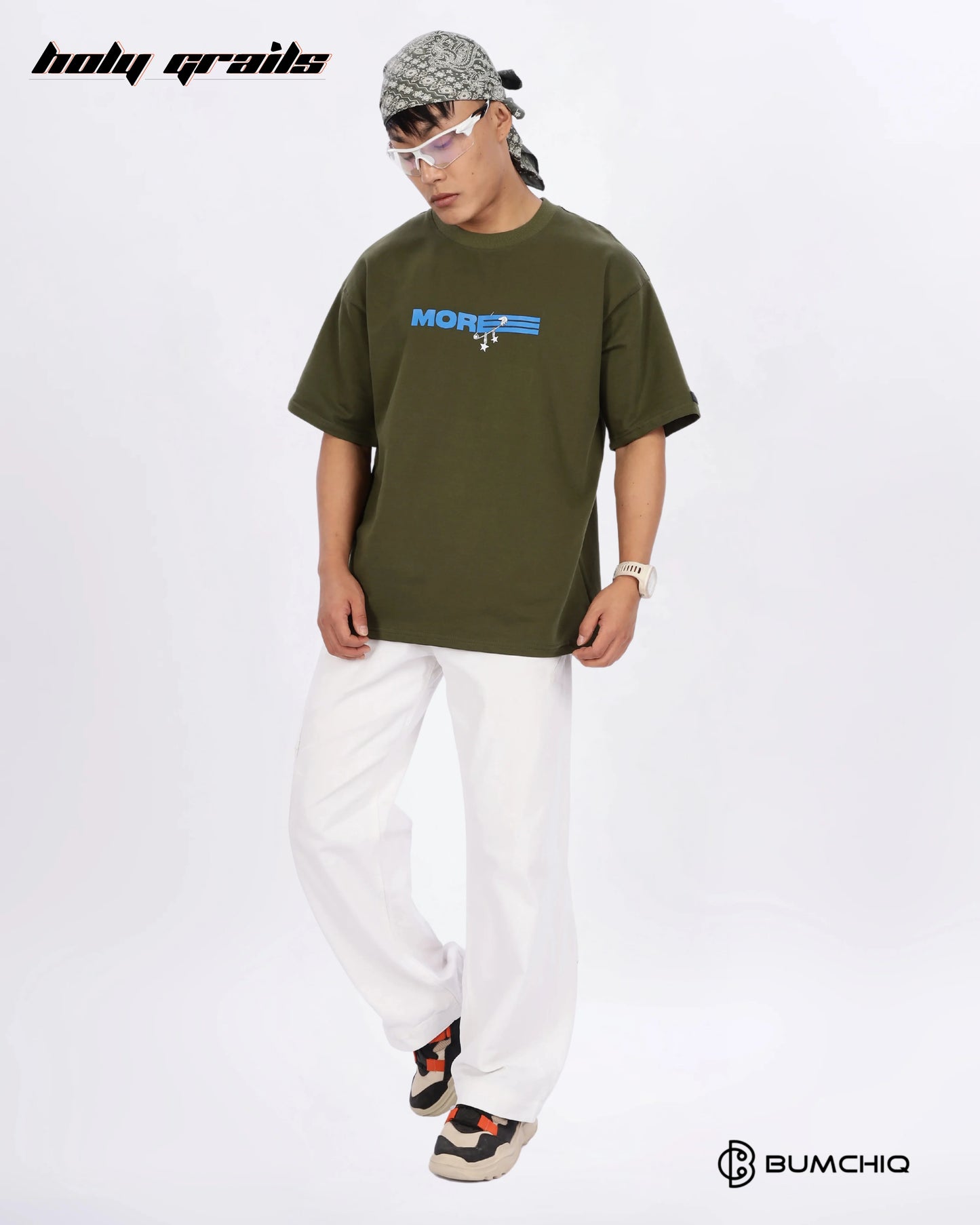 No One Green Oversize Tee HG x Bumchiq