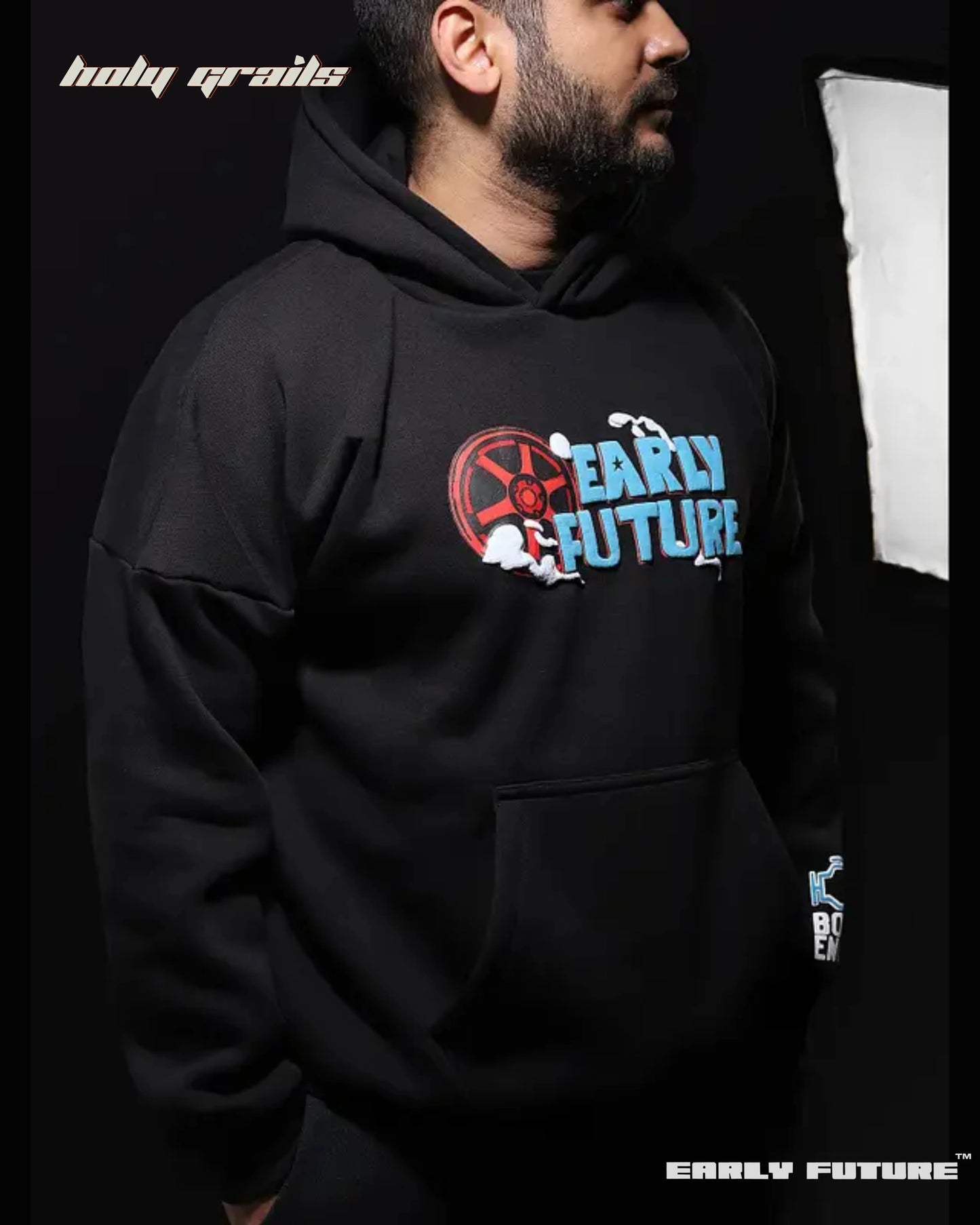 Turbo Speed Jet Black Hoodie HG x Early Future