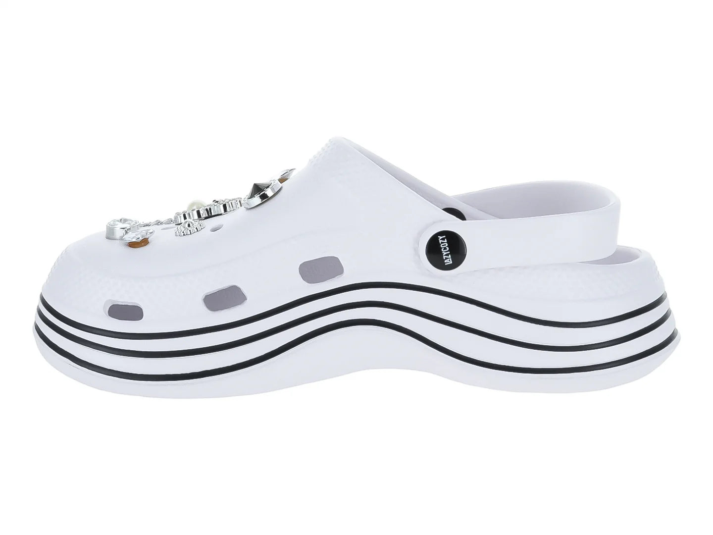 Sandalias Clogs LAZYCOZY Blanco para Mujer