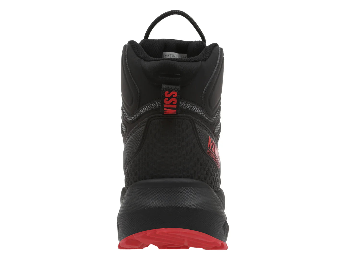 Tenis K Swiss Honold Negro con Rojo para Hombre