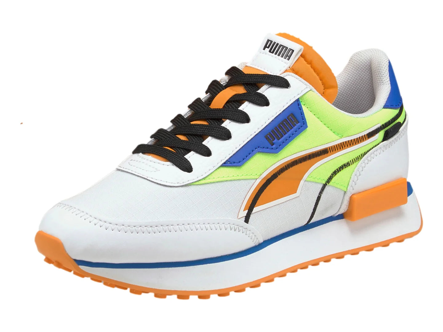 Tenis PUMA Future Rider Twofold Blanco y Verde para Niño