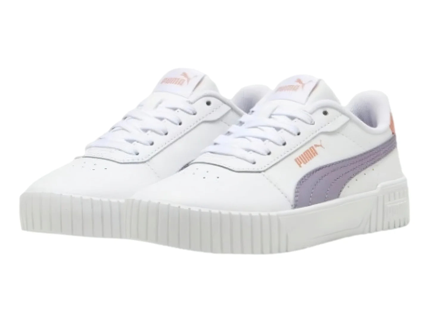 Tenis PUMA Carina 20 Blanco y Morado para Niña