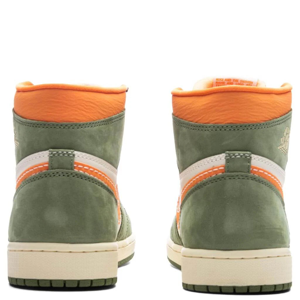 Air Jordan 1 Retro Hi OG Craft Celadon Sky J Light Olive Bright Mandarin