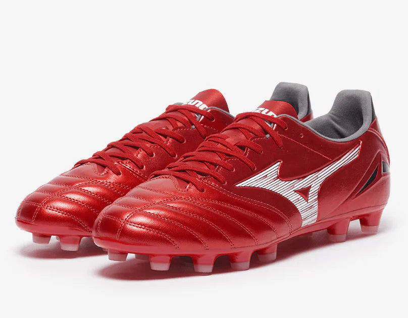 Mizuno Morelia Neo IV Pro FG Firm Ground Soccer Cleats Red White
