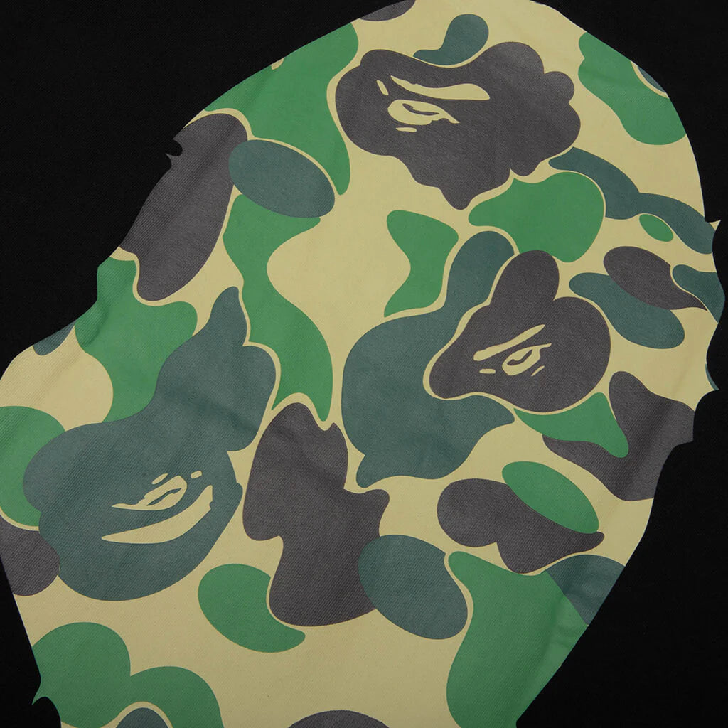 ABC Camo Big Ape Head Tee Black Green