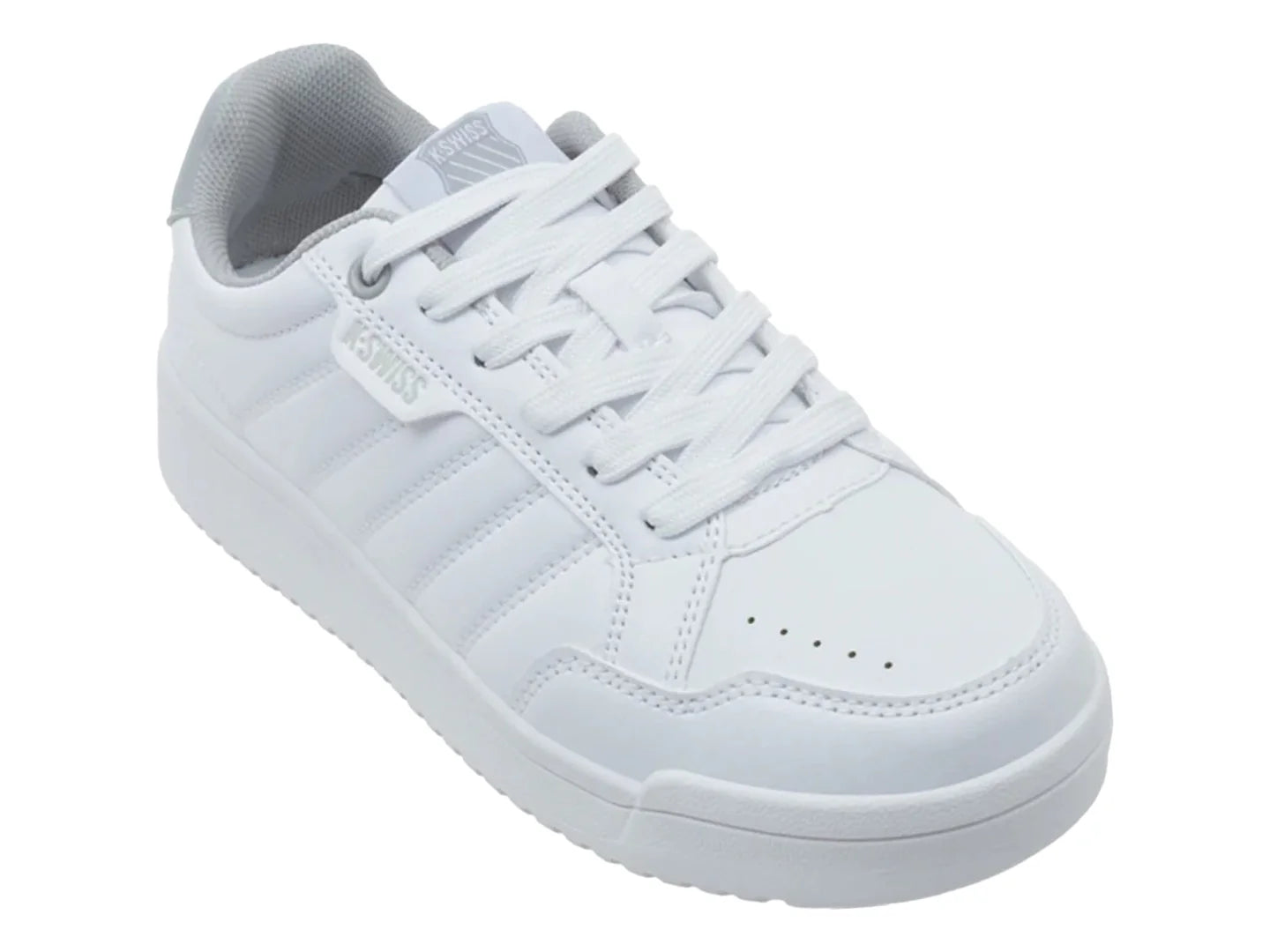 Tenis K Swiss Sanker V Blanco y Gris para Mujer