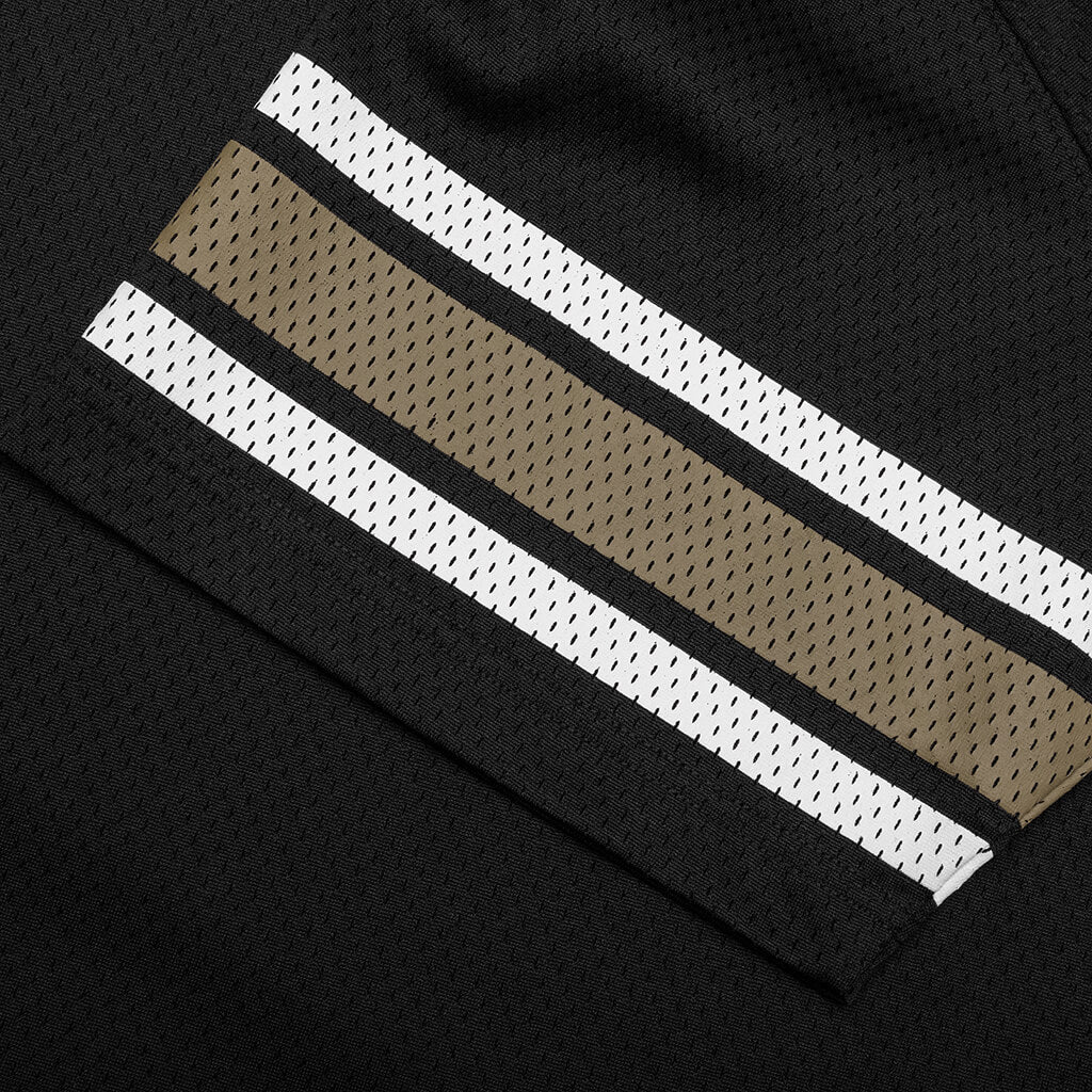 Surfman Mesh Football Jersey Black