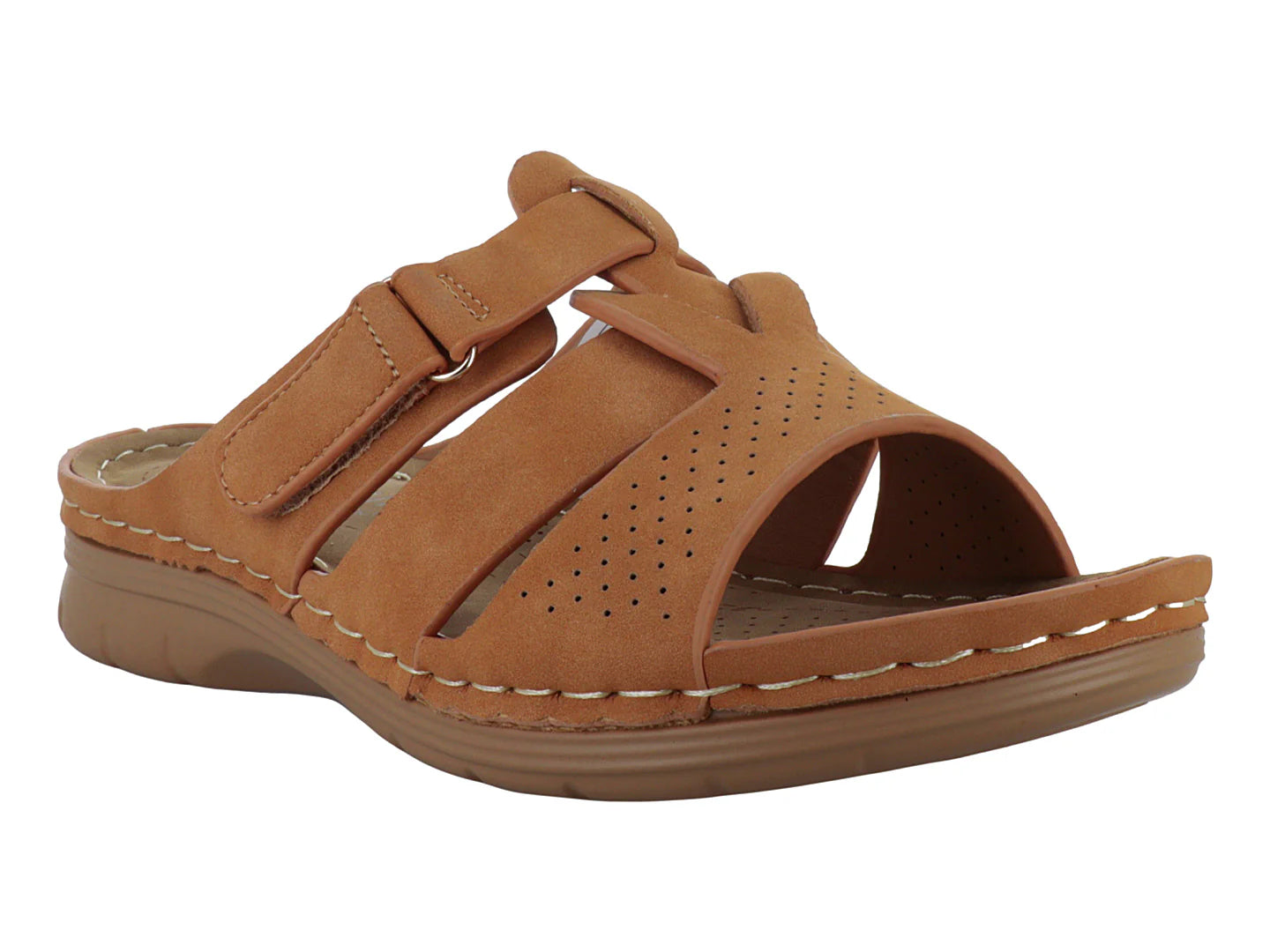 Sandalias Comfort Fit Camel para Mujer