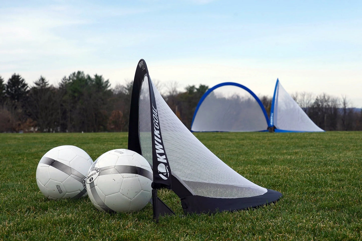Kwik Goal Infinity Lite Pop Up Goal 6ft Set of 2 Blue