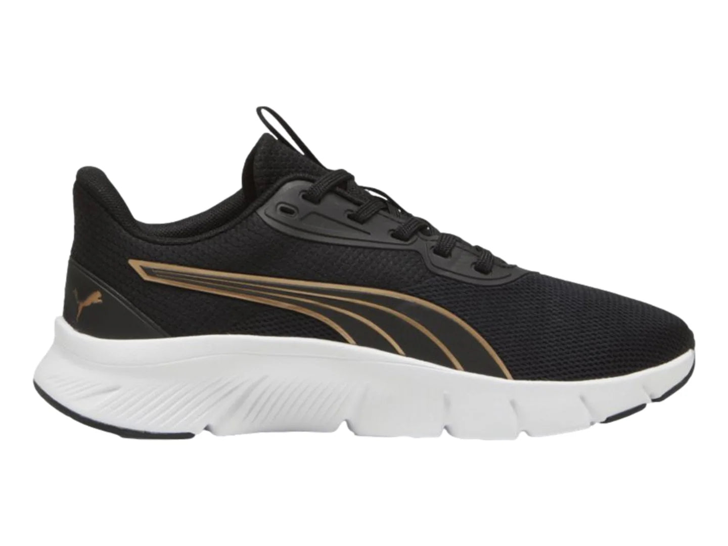 Tenis PUMA Flexfocus Lite Modern Negro y Dorado para Mujer