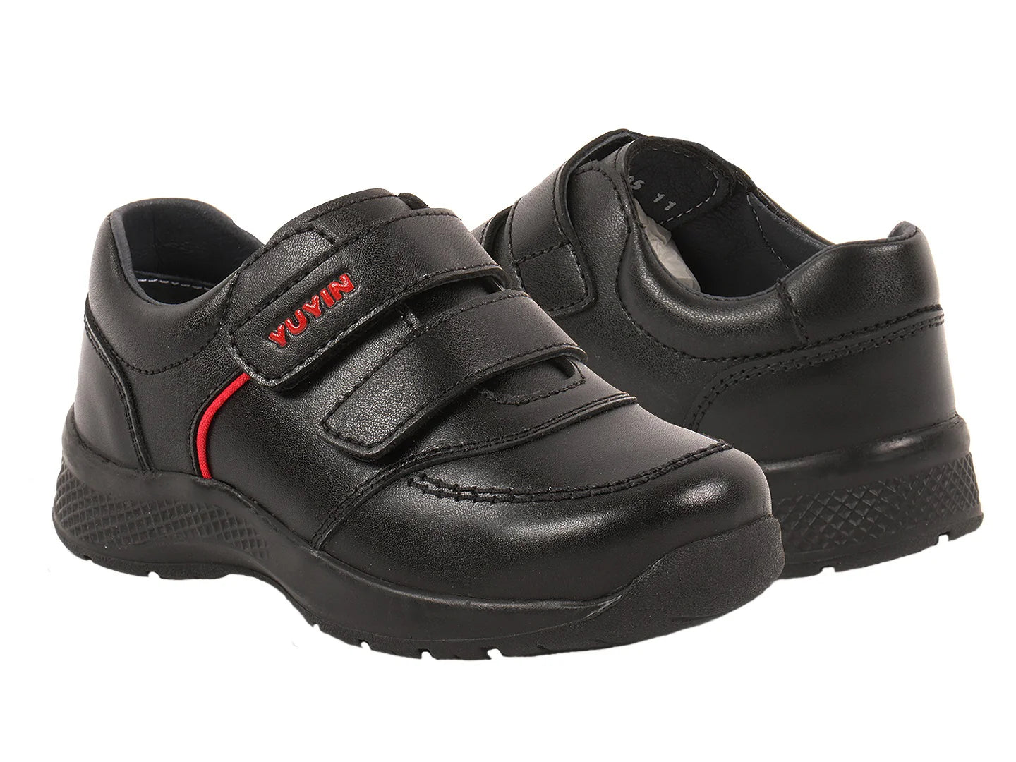 YUYIN Zapato Escolar Negro para Niño