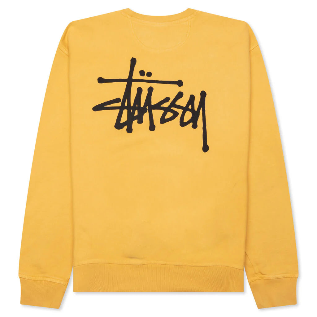 Basic Stussy Pigment Dyed Crew Honey
