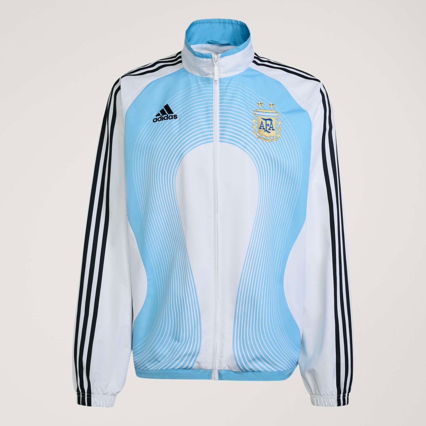 adidas Argentina Home Mens Track Top 2006 White Sky Blue