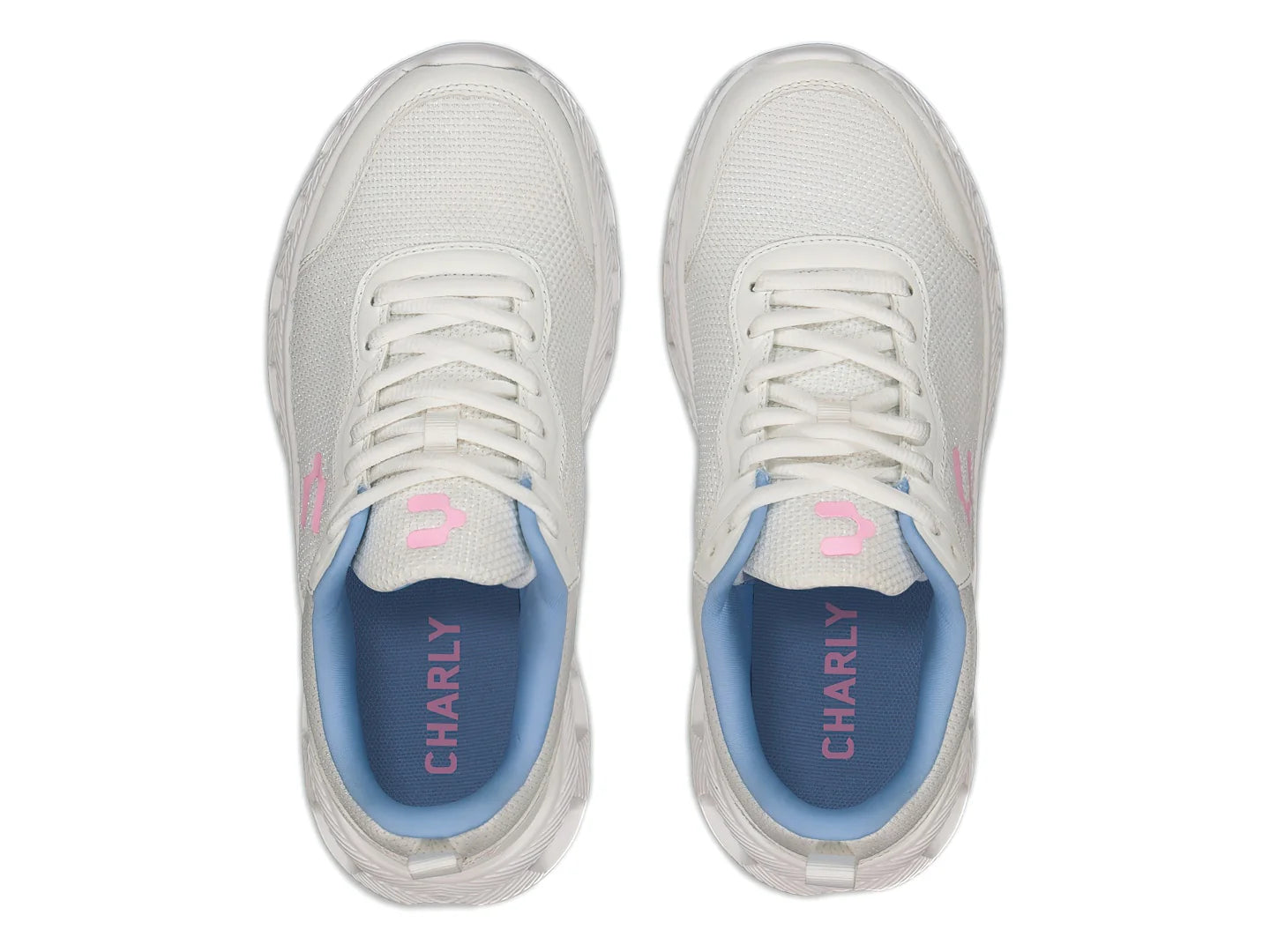 Tenis Charly Blanco Azul Rosa para Mujer