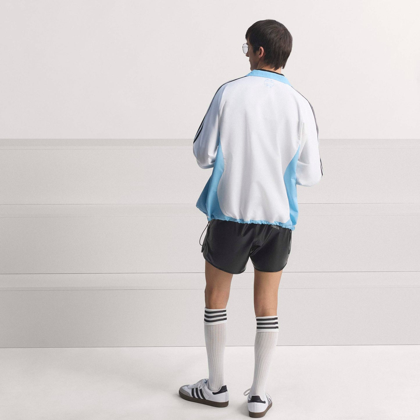adidas Argentina Home Mens Track Top 2006 White Sky Blue