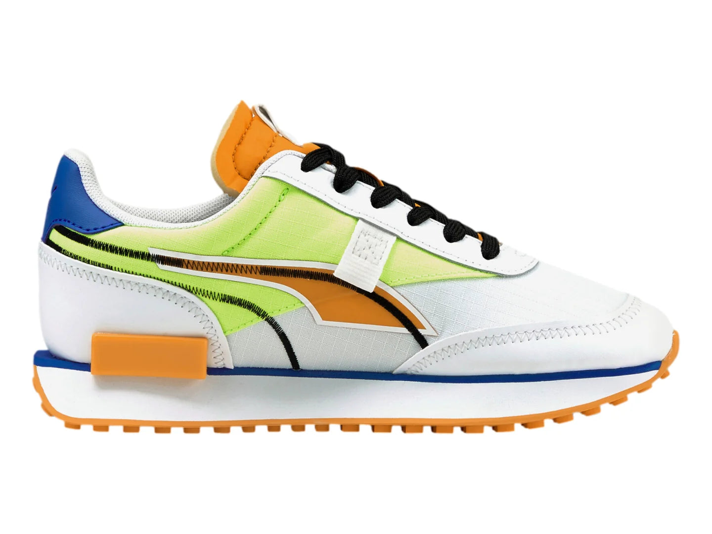 Tenis PUMA Future Rider Twofold Blanco y Verde para Niño