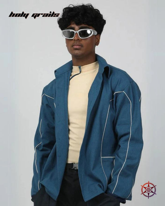 Sapphire Cream Piped Shacket HG x Duskin
