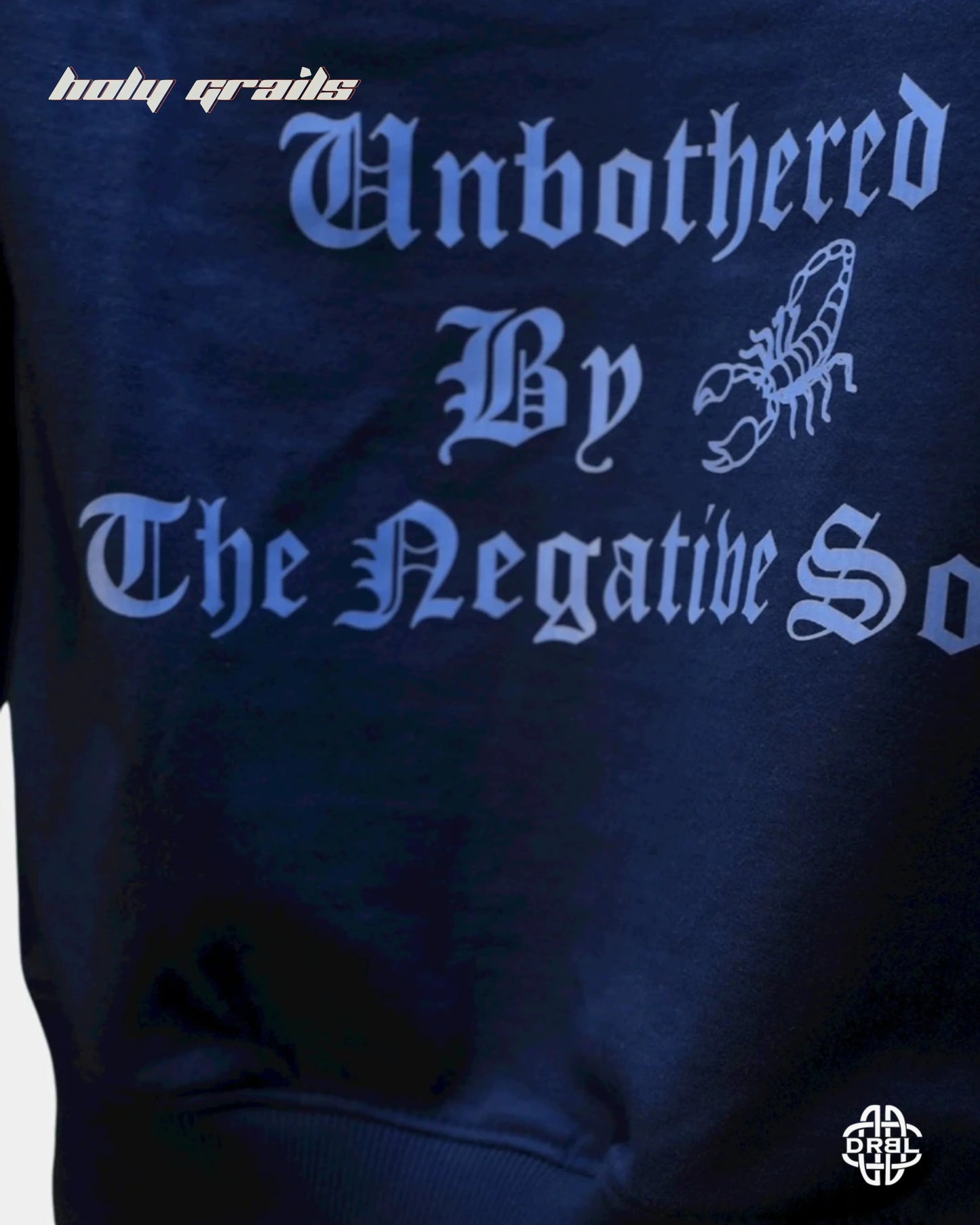 Unbothered Denim Blue Hoodie HG x DRBL