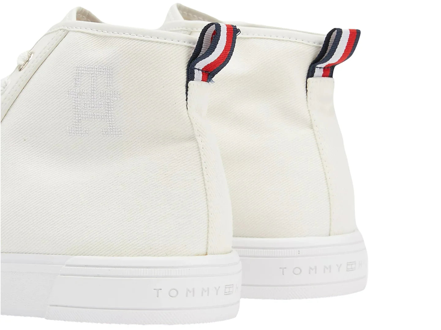 Tenis Tommy Hilfiger Vulcanized Denim Blanco para Mujer