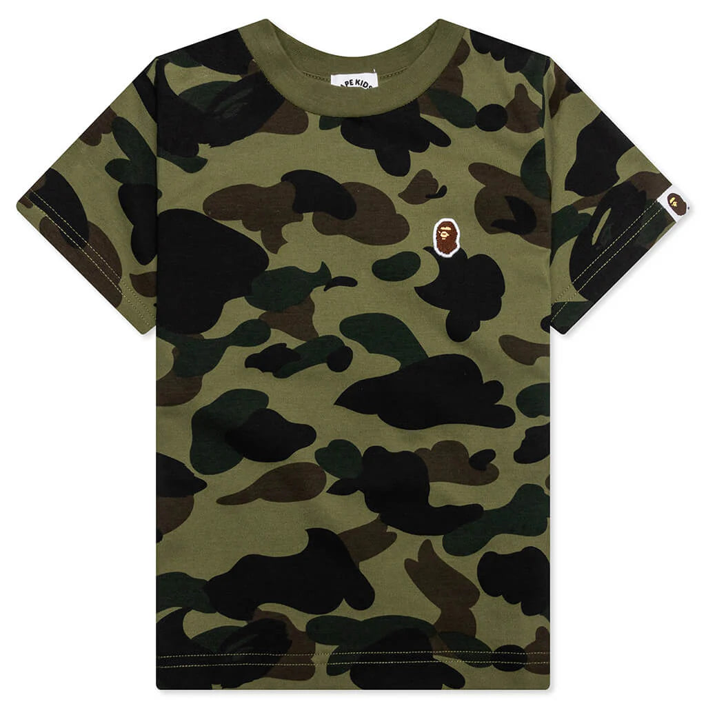 Kids 1st Camo one Point Tee Green