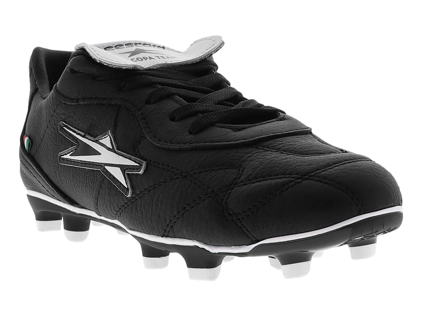 Tenis de Fútbol EESCORD Negro Blanco para Niño