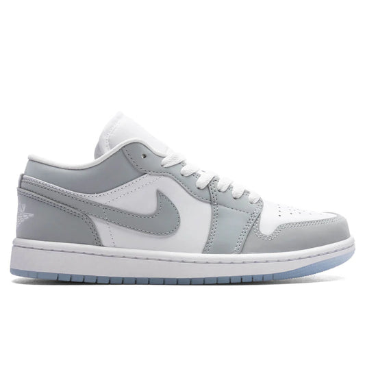 Womens Air Jordan 1 Low White Wolf Grey Aluminum