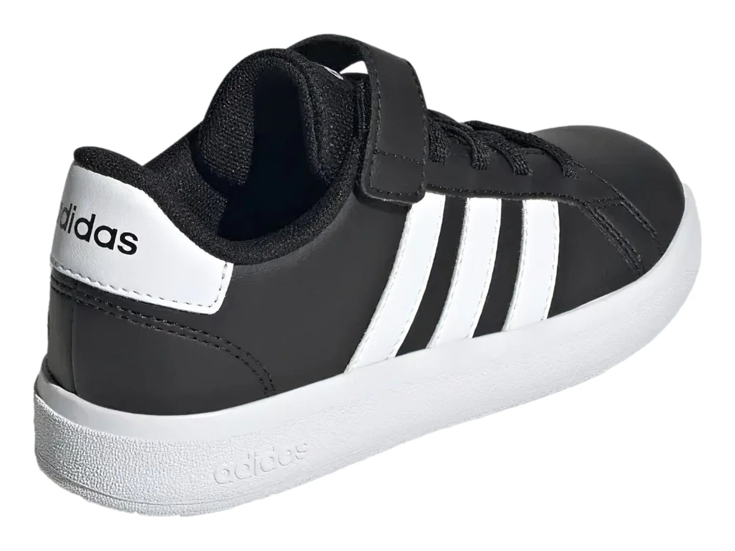 Tenis Adidas Grand Court 20 Negro y Blanco para Niño