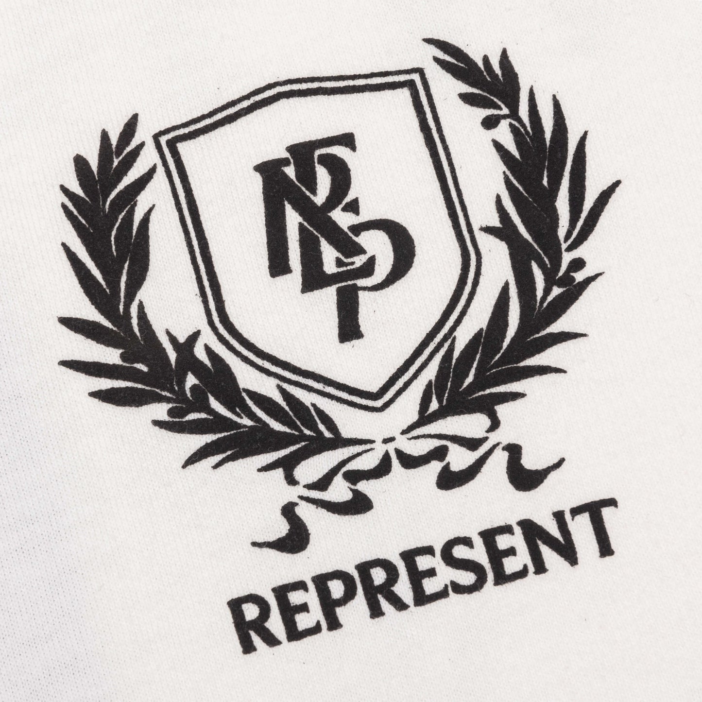 Crest T Shirt Flat White