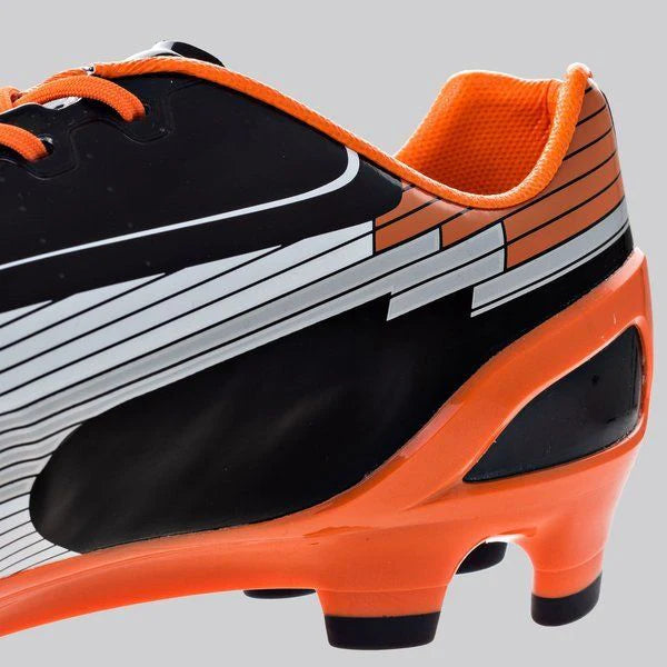PUMA evoSPEED 1 FG Soccer Cleats Black White Orange