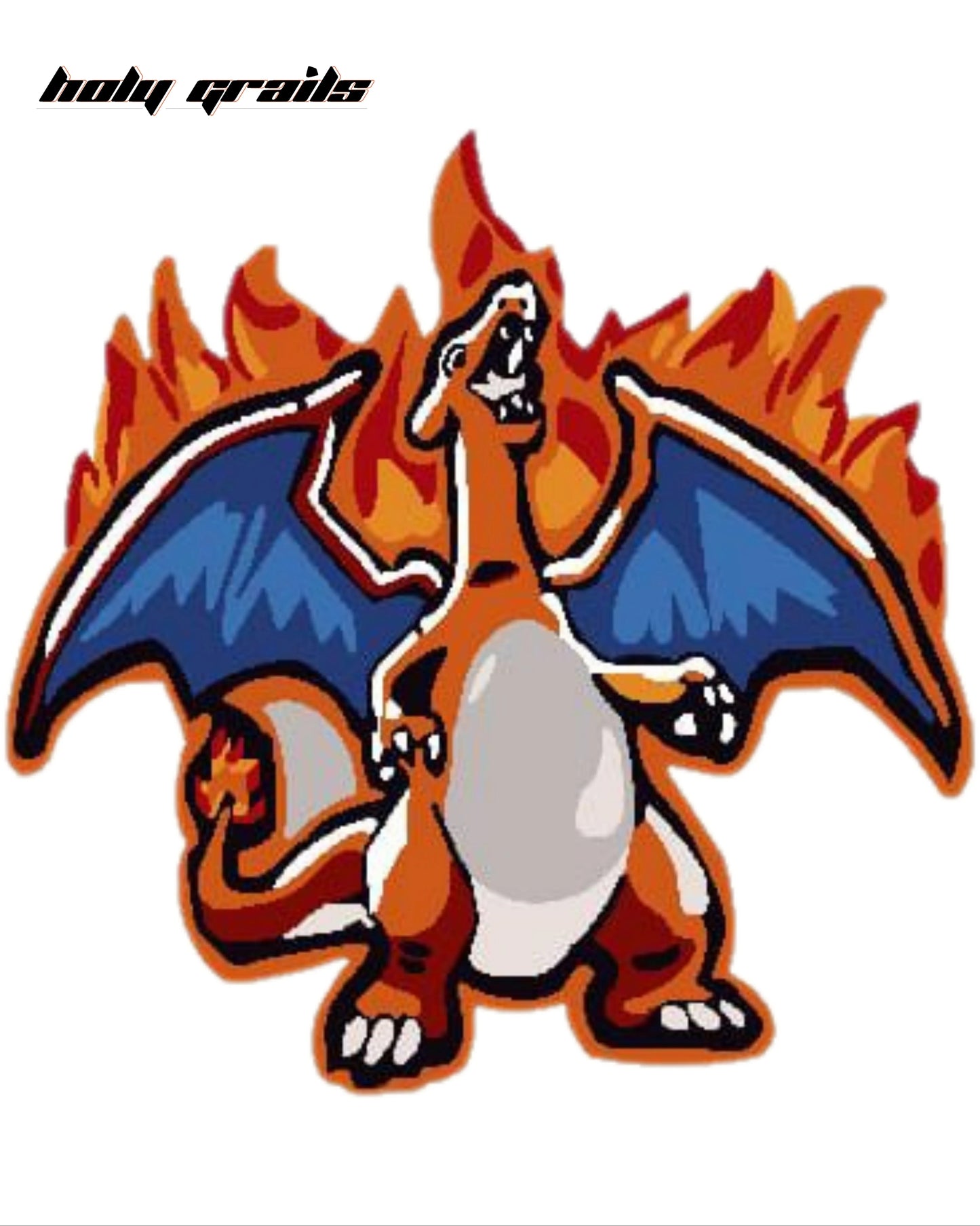 Charizard Flame Handtufted Rug