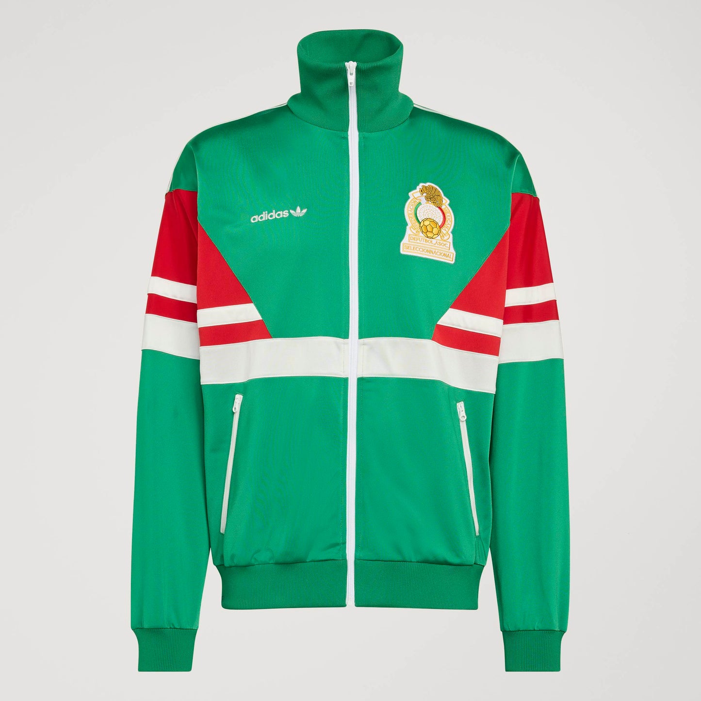 adidas Mexico Mens Soccer Track Top 1986 Green