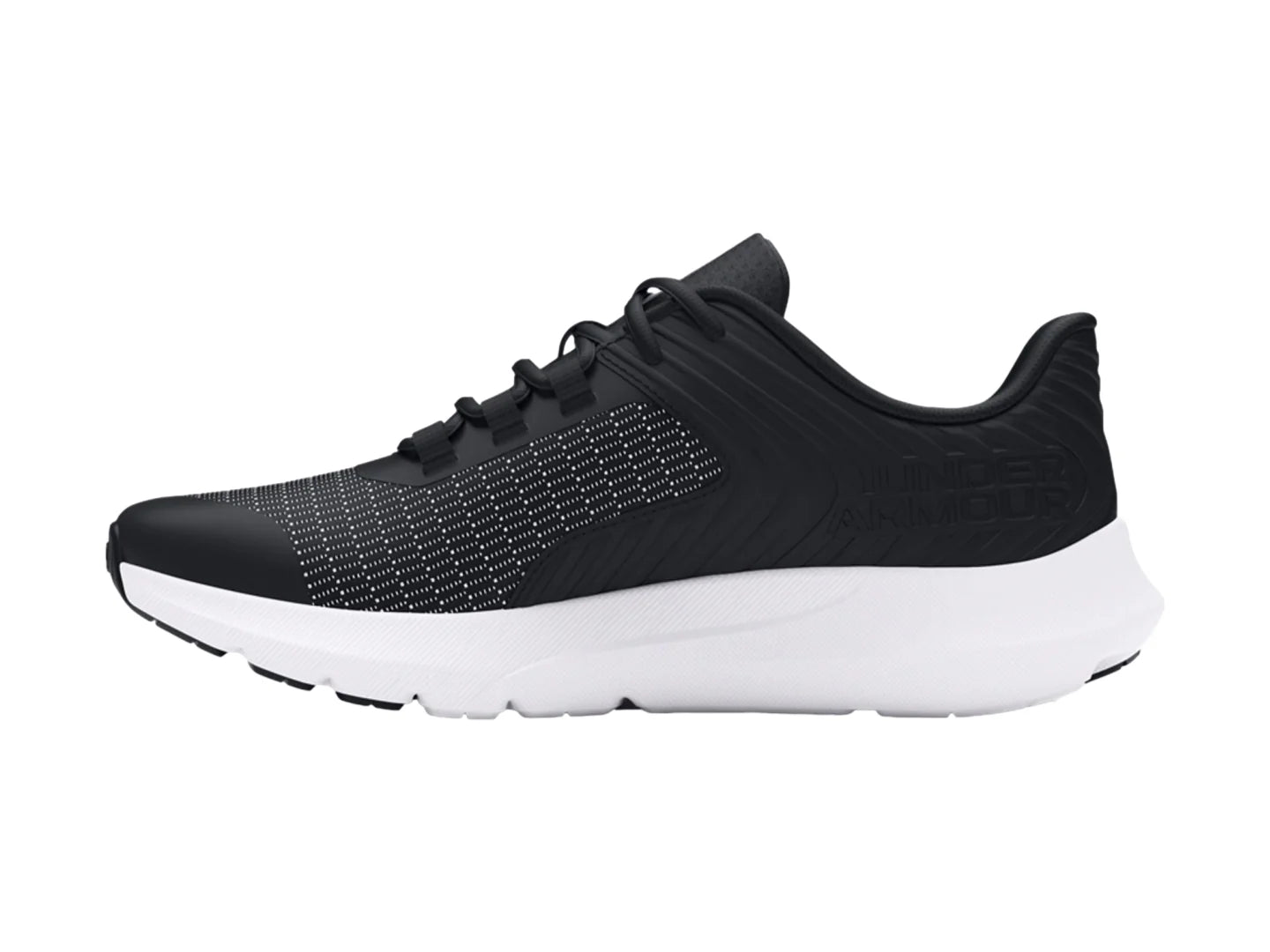 Tenis Under Armour UA Outhustle Negro y Blanco para Niño