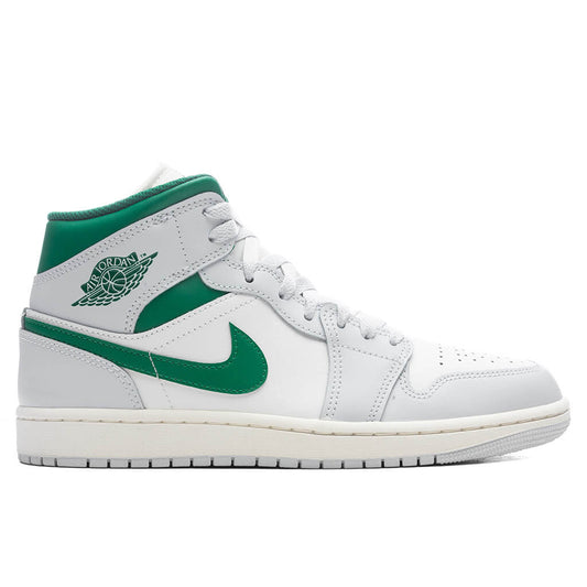Air Jordan 1 Mid Summit White Pine Green Pure Platinum