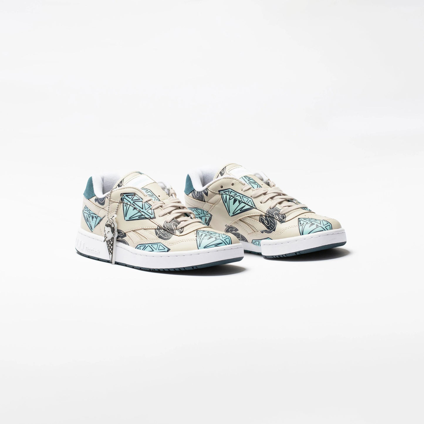 Ice Cream X BB4000 Stucco Mens Lifestyle Shoe Tan White Black Blue