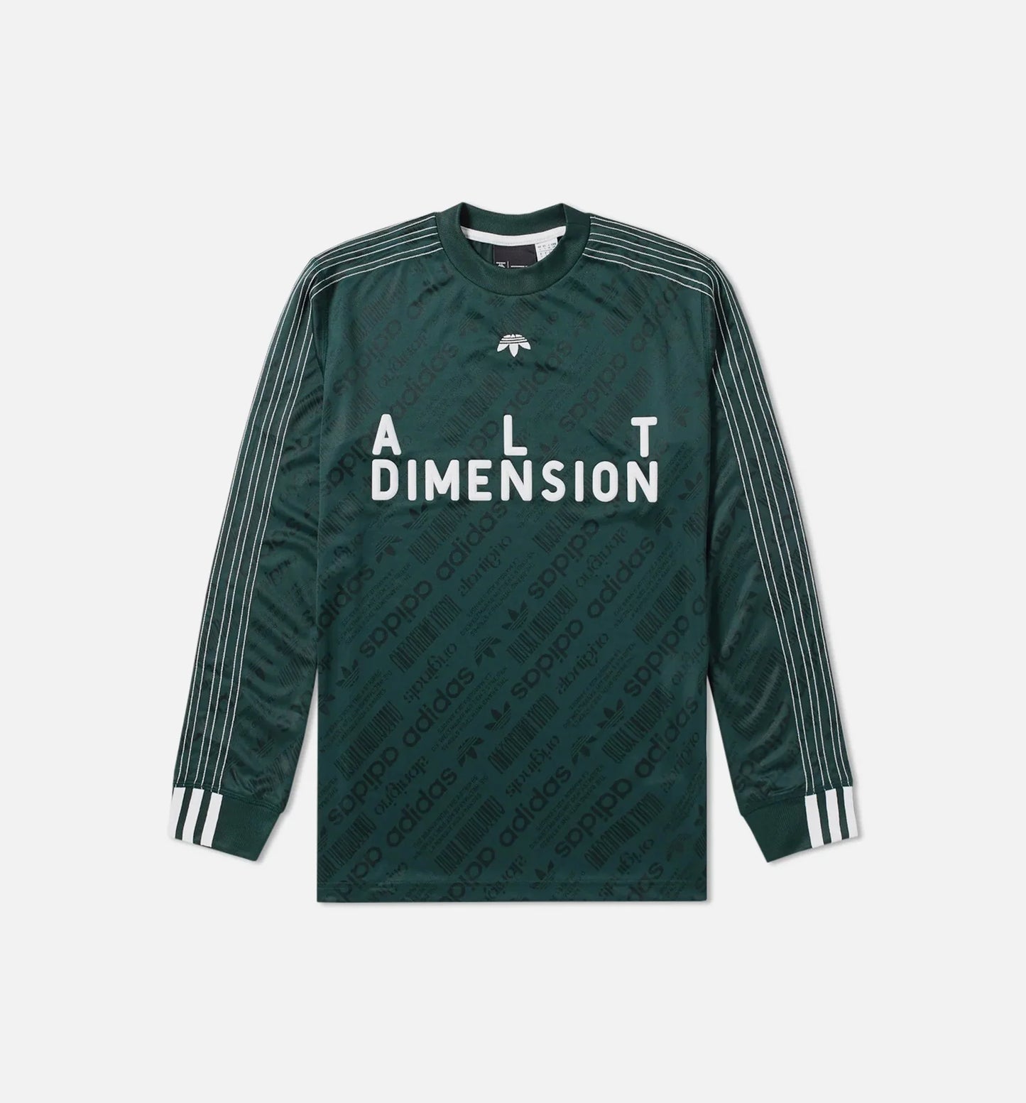 Alexander Wang Collection Mens Soccer Long Sleeve T Shirt Green White