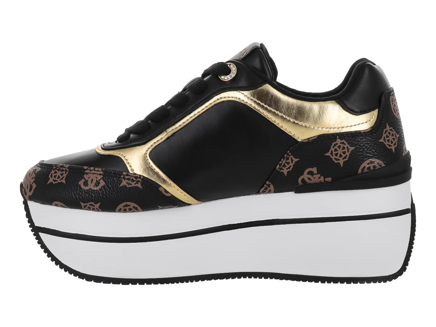 Tenis GUESS Camrio Negro y Marrón para Mujer