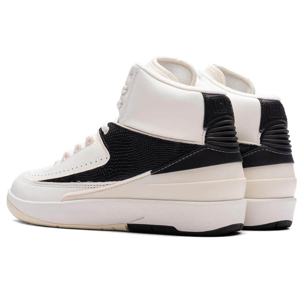 Womens Air Jordan 2 Retro Sail Coconut Milk Black
