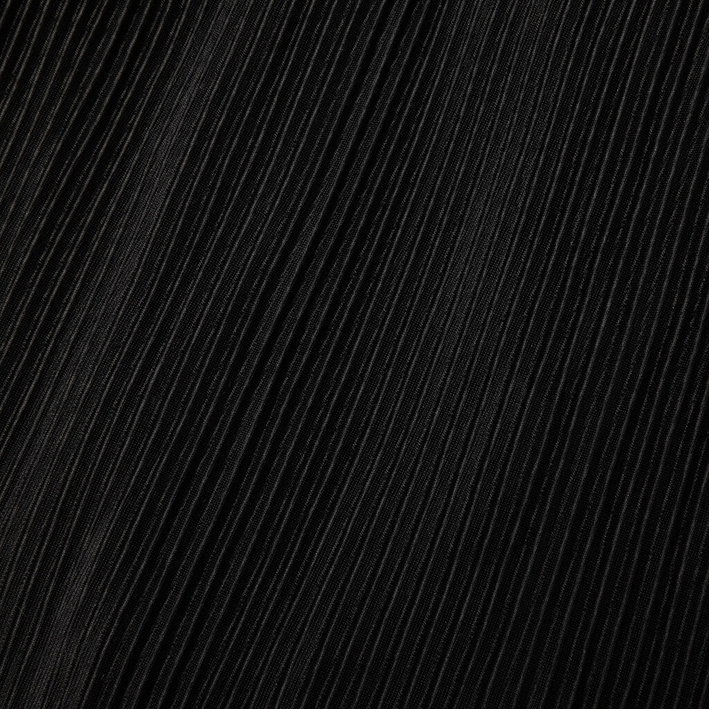 Weave Trim Pleat Pants Black Blue
