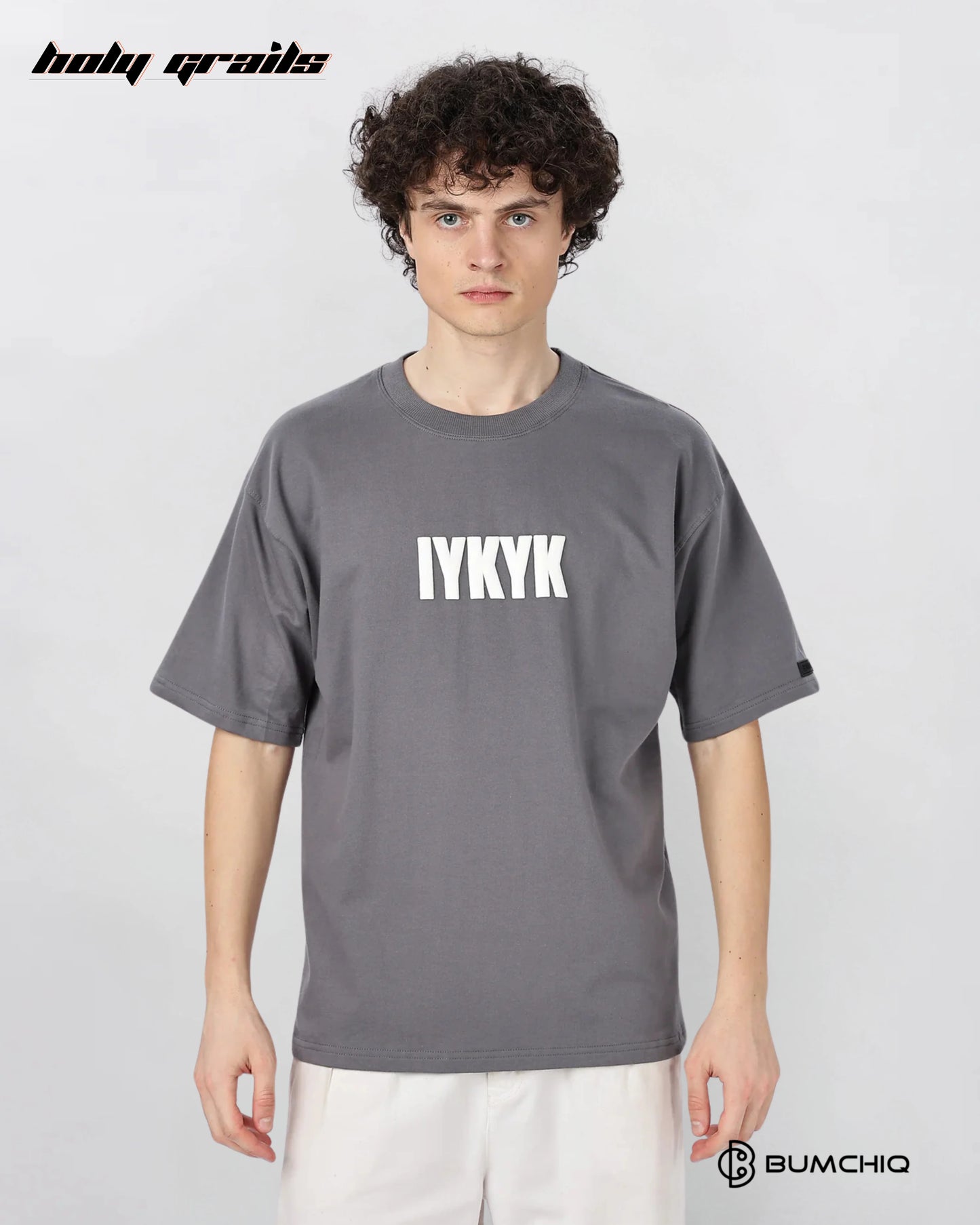 IYKYK Grey Oversize Tee HG x Bumchiq