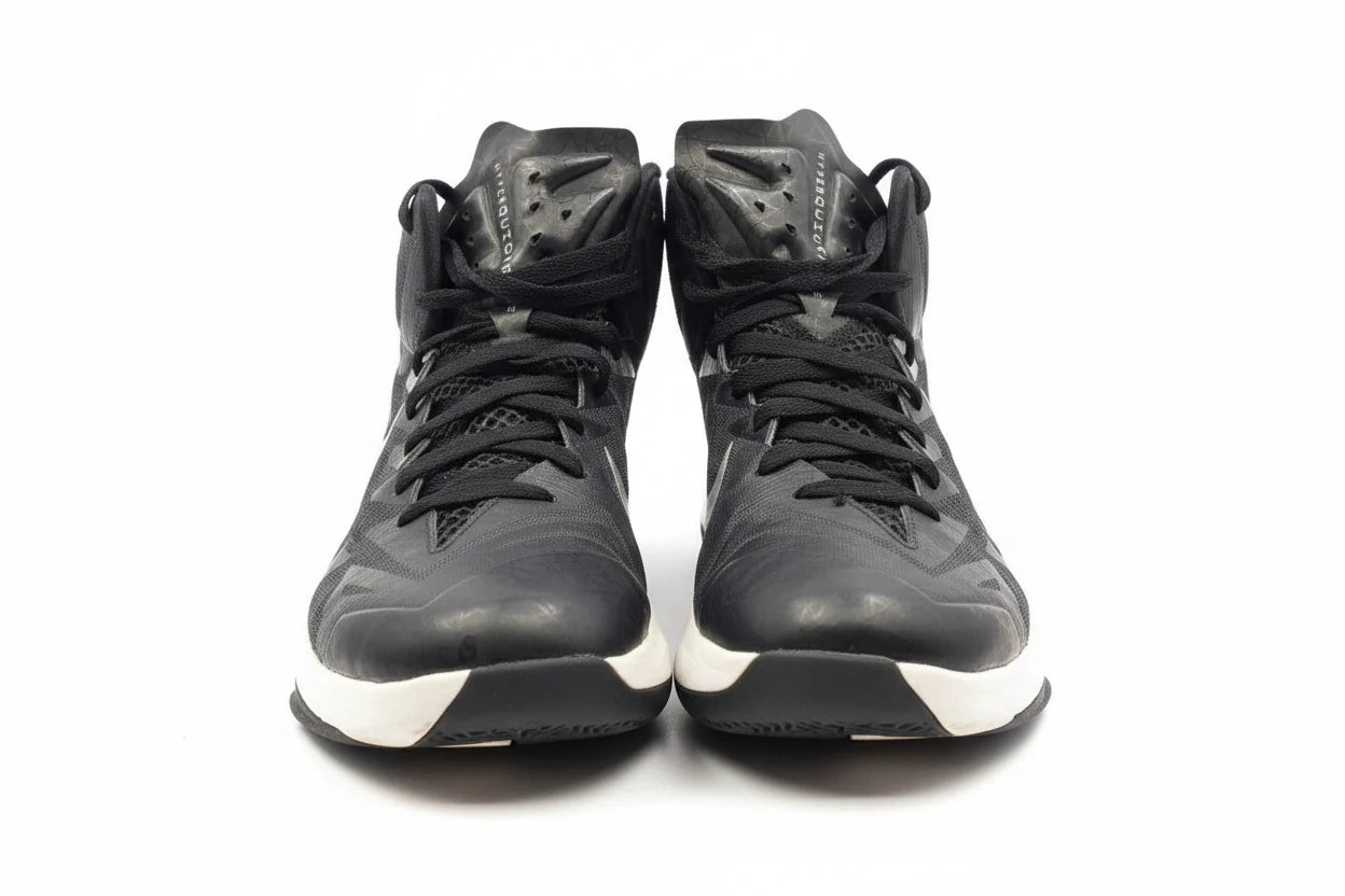 Nike JR Lunar HyperQuickness Youth Basketball Shoes Black White