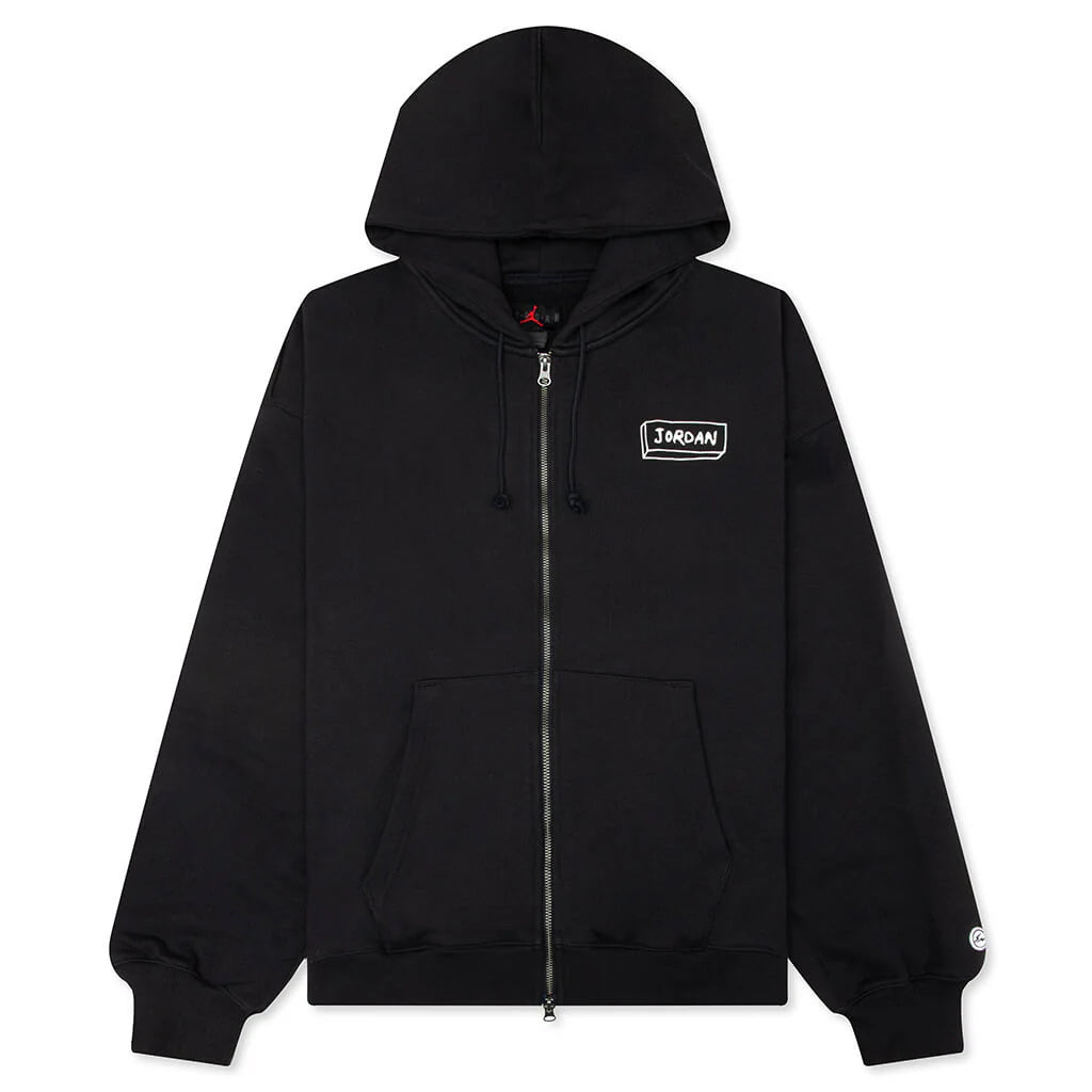 Jordan x Union x Fragment Full Zip Hoodie Black Sail