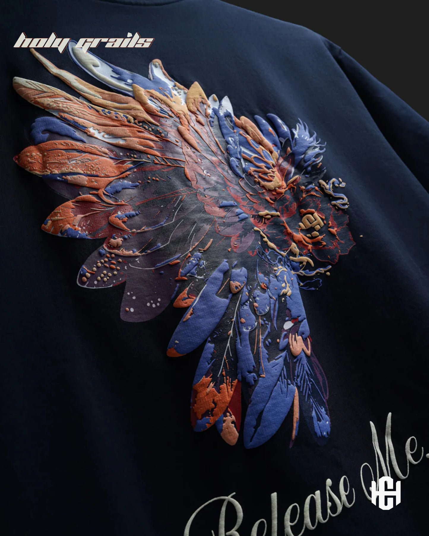 Release Me Navy Blue Graphic Tee HG x Charactr