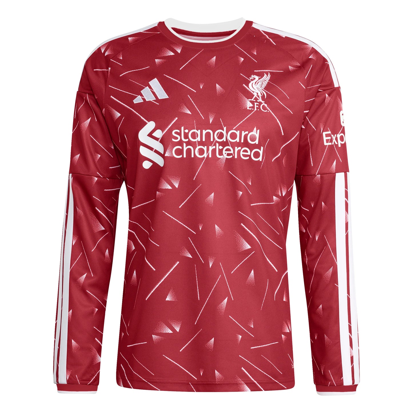 adidas Liverpool FC Home Long Sleeve Mens Soccer Jersey 26 27 Red